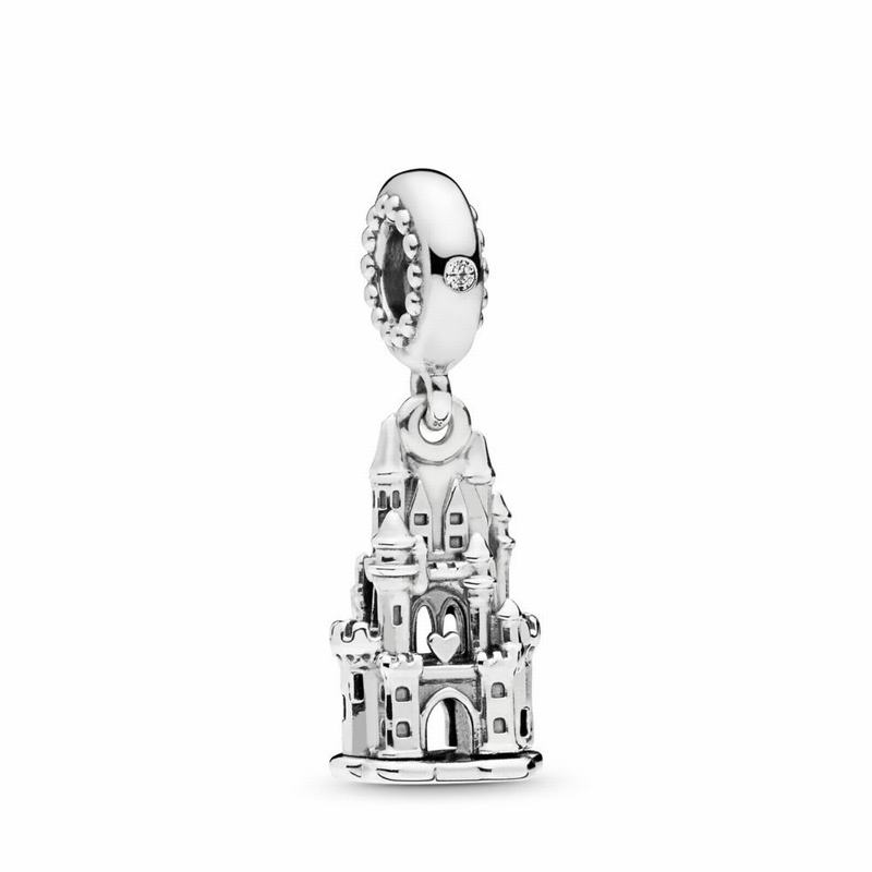 Pandora Regal Castle Dangle Charm - Sterling Silver/Cubic Zirconia - Canada | ZP6416TV